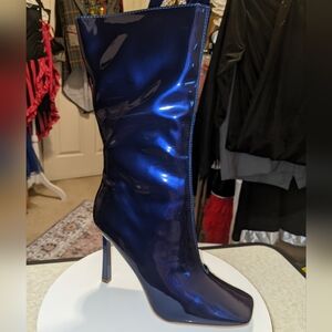 Cape Robbin Glossy Purple/Blue Heeled Boots